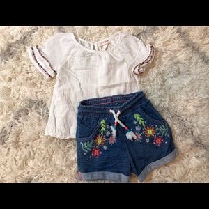 Toddler tops and shorts outfit